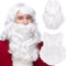 Perücke Weihnachtsmann mit Bart, 2 in 1 - Nikolausbart Weiß - Zum Verkleiden als Nikolaus - Santa - Weihnachten