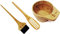 Kobe Bamboo 3 Piece Hair dye Bowl and Brush Set with Mixing Brush - Deep Bowl, Tint Brush & Whisk -an Ideal Hair Colouring Tool Kit for Salon or Home use.