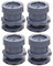 Washing Machine Feet Pads, Anti Vibration Rubber Mat, Steady Spin Floor Protection Non Slip Pads, Furniture Feet for Dryer, Refrigerator, Microwave, Oven (Grey)
