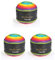 Cupcake 3 x 150g Strickwolle 450 Gramm Wolle zum Stricken und Häkeln Babywolle türkische Wolle Farbverlaufswolle (regenbogen 3040)