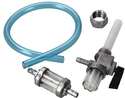 Set - Benzinhahn mit Wassersack, Benzinschlauch und Benzinfilter für Simson S50, S51, MZ ETZ, TS, ES