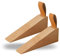 Wooden Door Stopper Non-Slip Security Wood Door Wedge with Leather Band for Hanging Door Stopper 2Pack, in House Bedroom Office Living Room Hotel Cabin (Large 2pcs)