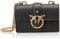 Pinko Damen Love One Micro C Vitello Seta Tasche, Z99q_schwarz-Antique Gold