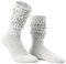 Inkari Warme Alpakasocken - Therapeutische Alpakawollsocken - Gemütliche und dicke Winterwollsocken für Frauen - Bequeme Gestrickte Socken, (THERA-Silver) (L)