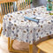 Bnejvif Ovale Tischdecke, braune Blätter, Moderne Karierte Tischdecke, für drinnen und draußen, wasserdicht, knitterfrei, langlebig, Gingham-Tischdecke für ovale Tische 137 x 183 cm