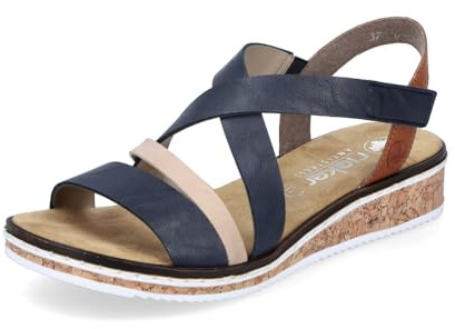 Rieker Damen Klassische Sandalen V3663, Frauen Sandalen