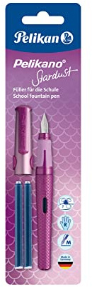Pelikan 819954 Füllfederhalter Pelikano P480 Stardust für Rechtshänder, Blisterkarte