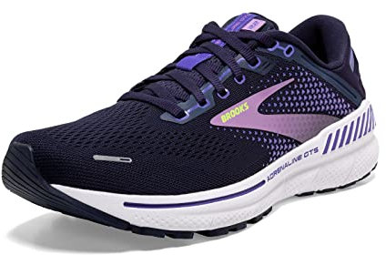 Brooks Damen Adrenaline Gts 22 Sneaker, Pecoat Blue Iris Rhapsody, 38 EU