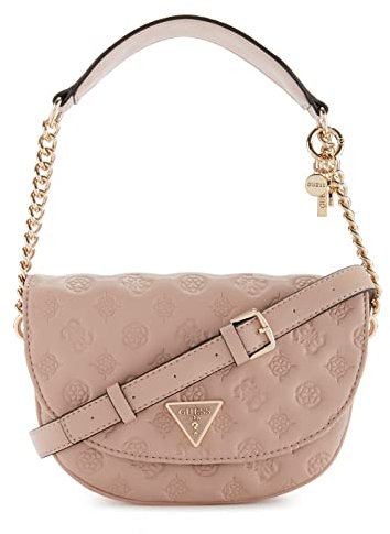 GUESS La Femme Rabat, Sac à bandoulière, Sangle de chaîne, Pale Rose, Taille Unique
