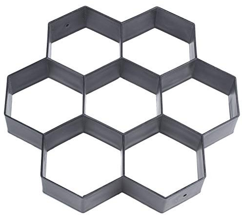 DIY Patio Walk Maker Trittstein Beton Pflasterform Wiederverwendbare Wegmacher Form Garten Pflastersteinformen 30 x 30 cm