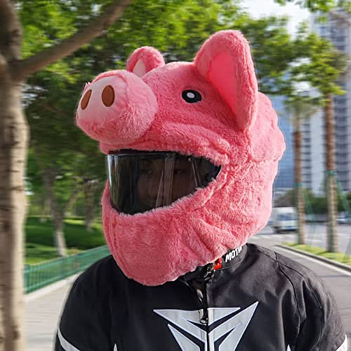 UVCMDUI Fundas Casco Moto, Funda para Casco de Motocicleta de Felp, Cubre Casco Moto, Cubierta de Protección para Exteriores(No Incluye Casco),Pig