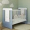 Kids Collective Babybett Gitterbett mit Kleiner Prinz Gravur 60x120 höhenverstellbar | herausnehmbare Sprossen weiß rosa Mädchen Made in Europe | von Geburt bis 3. Lebensjahr