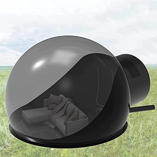 Carpa De Burbuja Inflable Semipermeable Negra, Carpa Estrella Casa De Burbuja Inflable Al Aire Libre Tienda De Campaña A Prueba De Lluvia/A Prueba De Viento/con Secador De Pelo,4M