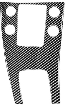 deaVeR Karbonfaser-Innenverkleidung, Rahmenabdeckung, kompatibel mit Volvo S60 S 60 2 Gen. 2010–2018 (Dashboard Instrument Panel 01, Schwarz)
