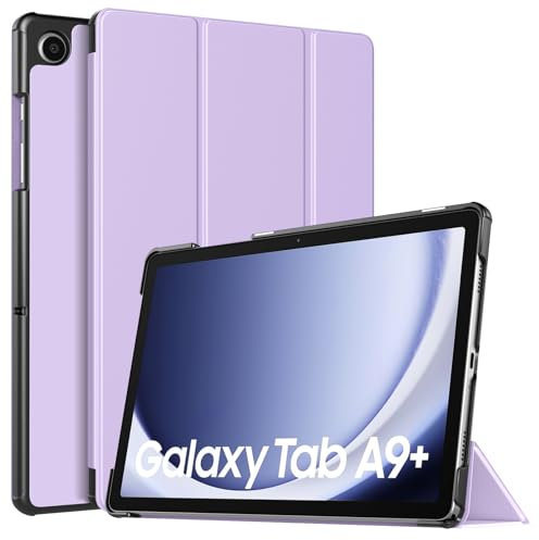 TiMOVO Funda para Samsung Galaxy Tab A9+/A9 Plus 11 2023 SM-X210/X216/X218, Funda Delgada Ligera con Base Rígida Compatible con Galaxy Tab A9+, Despertar/Dormir Automático, Lila Morado