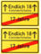 Ortsschild zum 18.Geburtstag, 2 Stück, 1 mm PVC, 30 x 20 cm, Scherzartikel für Geburtstagsgeschenk, Geburtstagsüberraschung 18 Jahre, Schild als Geburtstagsdekoration, lustiges Hinweisschild achtzehn