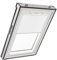 Tenda Oscurante Originale Roto ZRV - Guide di Scorrimento Laterali Bianco - Funzionamento Manuale - per Finestre da Tetto delle Serie Q - Dimensioni 055/078 | 05/07 - Colore del Tessuto Bianco