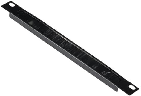 Equip Pasacables de 10 con Cepillo, 1U Negro