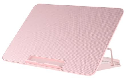 Ronyme Laptop Cooling Pad Laptop Cool Silent Laptop Riser Portable Gaming 6 Fans Heat Protection Height Adjustment Lap Chill, Pink