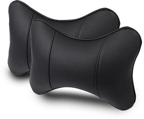 DFVOOP Auto Nackenkissen, für Audi A3 A4 A5 A6 A4L A6L Q2 Q3 Q5 Q7 Q8 Memory Foam Auto Sitz Kopfstütze mit Verstellbarem Gurt, Komfortabel Atmungsaktiv Autositz Kopfstütze,A