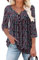 CHICZONE Lady Top Long Sleeve Buttons Up Tunic for Women Casual T-Shirts Henley Shirt A Black