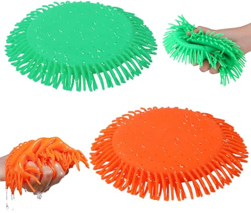 2pcs Frisbee à Eau, Diamètre 17 cm Jouet Frisbee Chien de Plage Disque Volant Frisbee Splash d'eau Douce pour Piscine Silicone Jouets Extérieure Parc Aire de Jeux d'Arrière-Cour