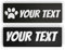 Set mit 2 anpassbaren Etiketten für taktisches Geschirr – 2 personalisierte autoagrippant, kompatibel mit Geschirr – Wählen Sie Ihren Text, Ihre Farbe, Größe und Schriftart (15x5cm)