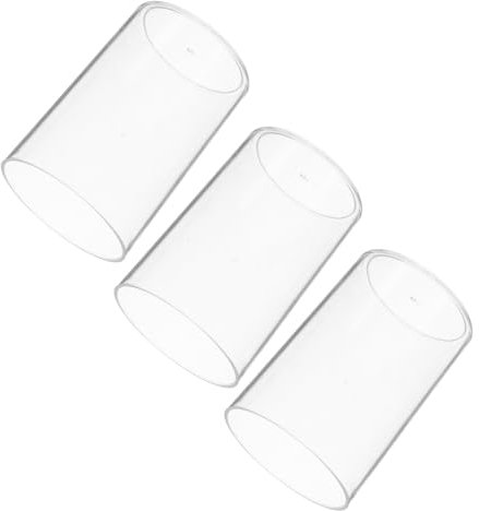 NUOBESTY Lot De 3 Porte-stylos Ronds en Acrylique pour Bureau Organiseurs De Pinceaux De Maquillage Papeterie Pot À Crayons Organiseur De Rangement Élégant pour Bureau Et École