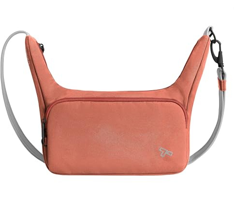 Travelon Unisex's Anti-Theft The Voyages East/West Crossbody, 9.75 W x 6 H (Center) x 10 H (Wing) x 4.75 D