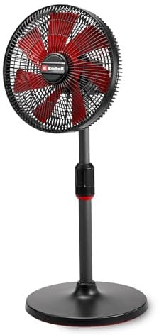 Einhell Ventilador con batería GE-CF 18/320 P Li-Solo Power X-Change (18 V, ventilador de pie, 4 niveles de velocidad, función de pivotación autom., ajustable en altura, sin batería)