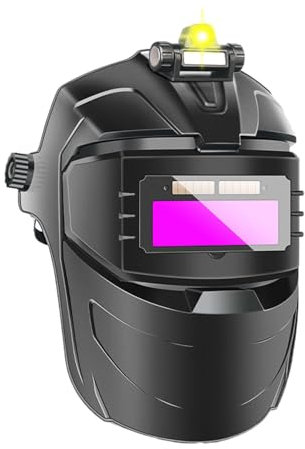 Berriphonia Schweißhelme mit automatischer Verdunkelung | Blendschutz zum Schweißen | tragbarer Helm verstellbar mit Gesichtsschutz mit breitem Farbbereich