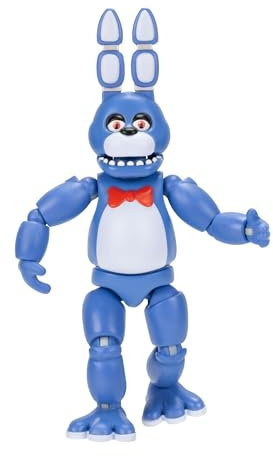 Jazwares Five Nights at Freddy’s FNF0003 - Classic Bonnie - 12,5 cm - bewegliche Figur mit Schreckfunktion und Augen, die im Dunkeln leuchten - offizielle Figur