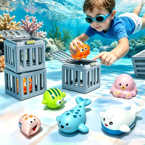 6PCS Tauchspielzeug für Kinder, Pool Spielzeug, Wasserspielzeug Kinder