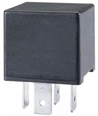 HELLA 4RA 007 791-011 Relè, Corrente di lavoro, 12V, 4a... poli, Schema elettrico S2, Spina B, Contatto di chiusura, Colore nero, senza supporto