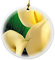 Rikki Knight gelb Calla Lilien Nahaufnahmen Design Rund Porzellan beidseitig Christmas Ornaments