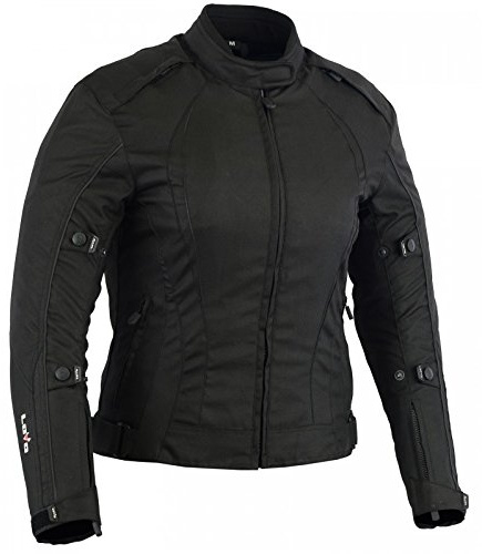 Veste courte de moto pour femme XXL noir