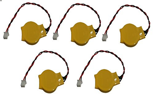 5 x Pila CMOS/battery BIOS CR2032 con conector 3 pines 3 V para PC V. Eunicell