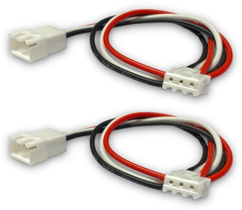 2 x 20cm Stück JST-XH Premium 2S 3Pin Balancerkabel Kabel Verlängerung Ladekabel XH Stecker auf Buchse 24AWG Adapterkabel für 7,4V Lipo Akku Modellbau RC