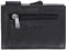 Kartenetui Leder Secwal Geldbörse Smart Mini Alu RFID Schutz + Etui (Schwarz (RV SW1 01))