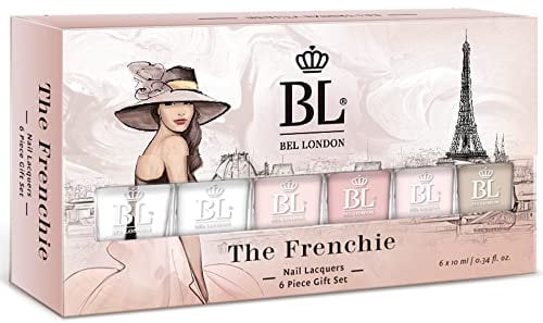 BL The Frenchie - French Nagellack Set - Ungiftig, Umweltfreundlich und Schnelltrocknender Nudefarben Nagellack-Set für Perfekte French Maniküre, 6 Farben