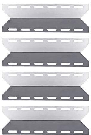 LOKHING 92341 Edelstahl Hitzeschild BBQ Ersatzteile für Charmglow Nexgrill Kirkland Perfect Flame und andere Modelle Gasgrill Heizplatte Zelt Brennerabdeckung Flame Tamer