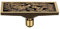 SHUGUANG Duschablauf Antike Messing Rechteckig Duschrinne mit Haarsieb Bodensiphon Duschablauf Gitter Bodenbefestigung Ablaufrinne für Badezimmer, Balkon, Küche, 200×82 mm