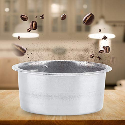 52mm Kaffeetasse Filterkorb Silber Edelstahl Maschinenbecher ohne Druck