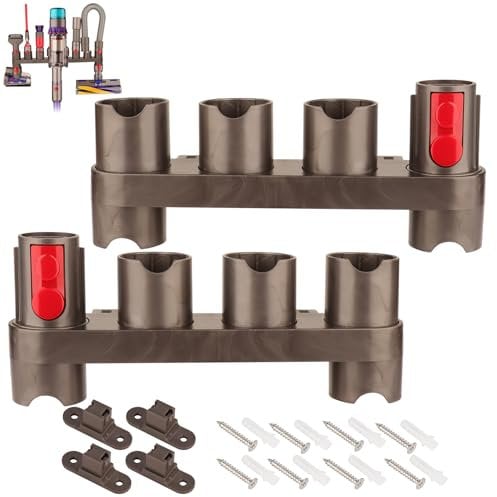 Ninthseason Wandhalterung Zubehör Halter für Dyson Gen5 G5 V12 V15 V11 V10 V8 V7 V8 SV10 SV11 Akku-Staubsauger, Bürsten Ersatzteile Aufsatz Organizer (2 Stück, 10 Aufbewahrungsbuchsen)