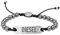 Diesel Armband Für Männer Perlen, Länge: 165-250mm, Breite: 8mm, Höhe: 4mm Graues Halbedelsteinarmband, DX1359040