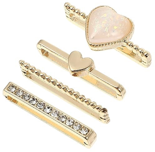 4stücke Uhrenarmband Dekorative Ringe Aus Langlebigem Zinklegierung Chic Uhrenarmband Schmuck Für Silikonarmbänder