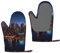 Cityscape Night Canada bedruckte Silikon-Ofenhandschuhe und Handschuhe, hitzebeständig, wasserdicht und langlebig, 2 Stück