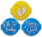 Baby Shower Embosser Stamp for Fondant, Icing, Cupcake, Cake, Biscuits, Decoration (Pattern 7)