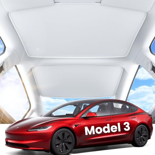 REEVAA 2025 Upgrade Tesla Model 3 Sonnenschutz Dach