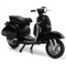 1/18 2016 PX Moped Figur statisch Mini Roller Modell Spielzeug Roman Holiday Serie Gedenkfigur Simulation Motorrad Spielzeug Kuchen Dekoration Geschenk Erwachsene Kinder Jungen (schwarz)